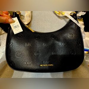 Micheal Kors Black Embossed Leather- BRAND NEW